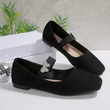 Square Toe Flats Slip-Ons