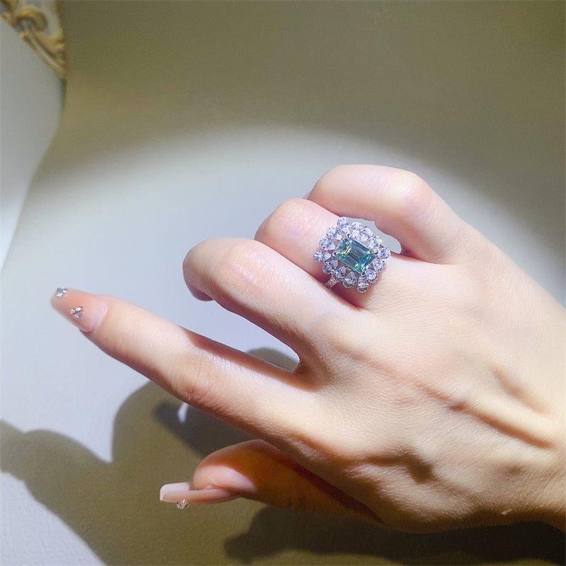 1 Carat Moissanite 925 Sterling Silver Ring - Fashiofinesse