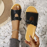 Casual Open Toe Cutout Detail Sandals
