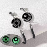 2-Piece Glow-in-the-Dark Sun Moon Bracelet