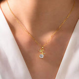1.2 Carat Moissanite 925 Sterling Silver Pendant Necklace