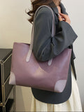 PU Leather Medium Tote Bag - Fashiofinesse
