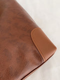 PU Leather Medium Tote Bag - Fashiofinesse