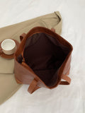 PU Leather Medium Tote Bag - Fashiofinesse