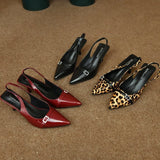 Pointed Toe Slingback Pumps